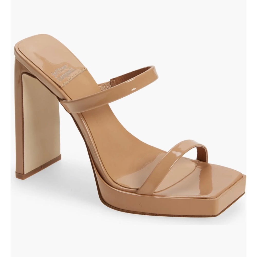Jeffrey Campbell Nude Platform Hustler Sandal Heels